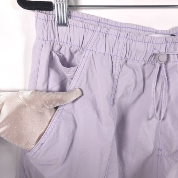 ZARA Women Purple Lilac Parachute Relaxed Pants Elastic Waist‎ 5520/7/629 MEDIUM - Picture 11 of 14